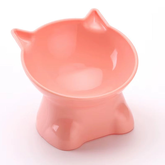 Elevated Cat Bowl - Stylish Tilted Design for Food and Water, Suitable for Cats and Dogs